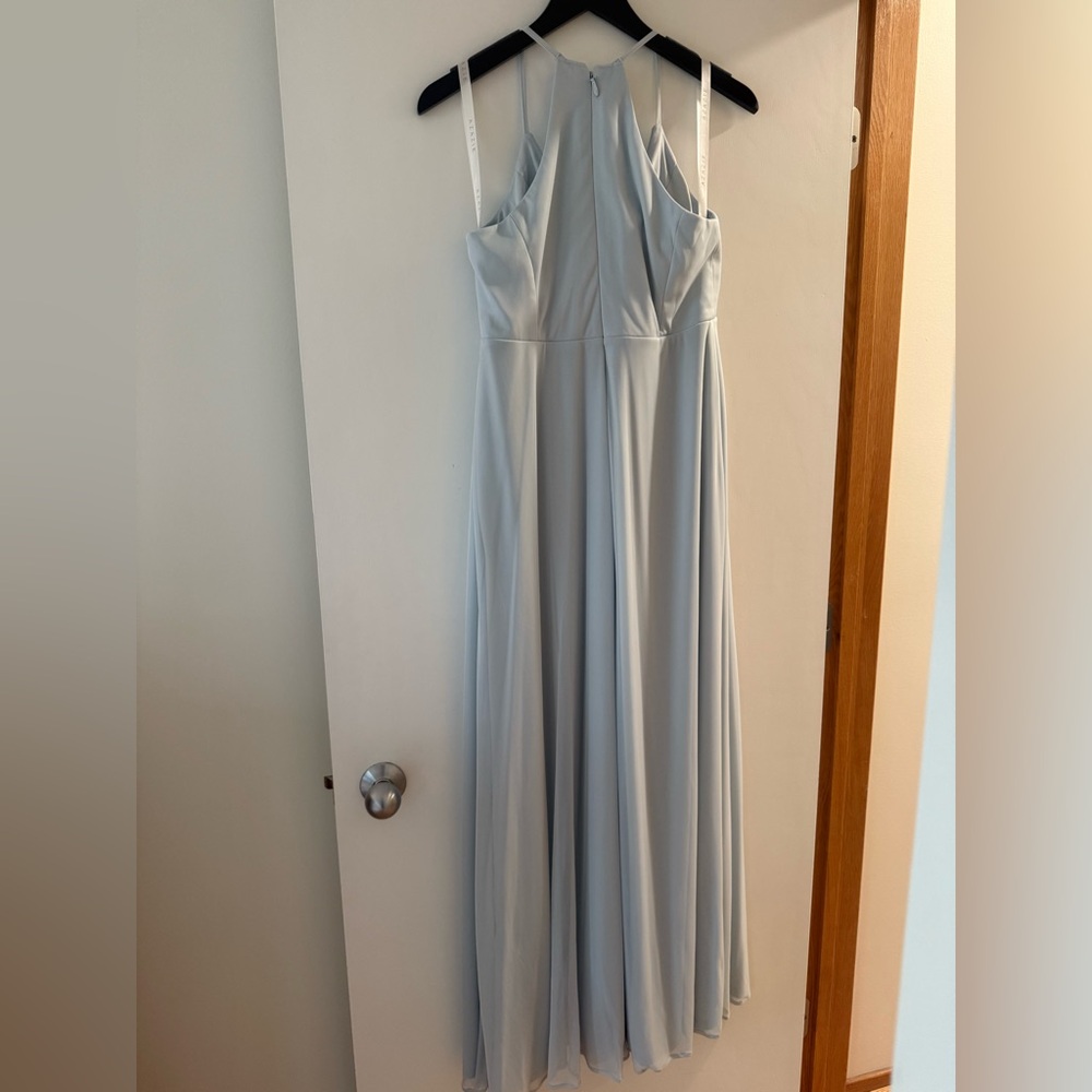 Azazie Soft Blue Maternity Gown